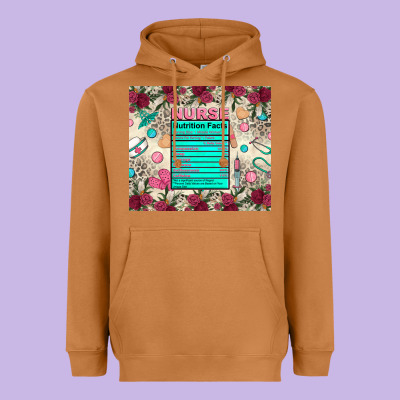 Nurse Nutrition Facts Heavyweight Hoodie Designed By Zillion Design Studio