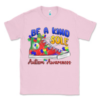 Bubblegum Pink be a kind sole autism awareness Classic Tee - MaliasSmallBusiness