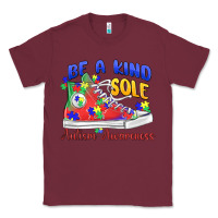 Burgundy be a kind sole autism awareness Classic Tee - MaliasSmallBusiness