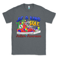 Charcoal Heather be a kind sole autism awareness Classic Tee - MaliasSmallBusiness
