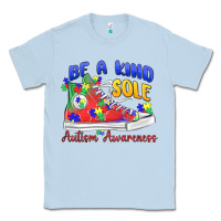 Dusty Blue be a kind sole autism awareness Classic Tee - MaliasSmallBusiness
