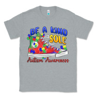 Heather Grey be a kind sole autism awareness Classic Tee - MaliasSmallBusiness