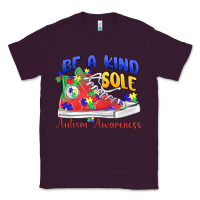 Plum be a kind sole autism awareness Classic Tee - MaliasSmallBusiness