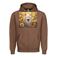 Chestnut samoyed Zipper Hoodie - Unal Design