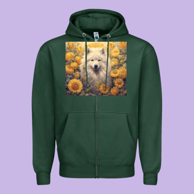Zipper Hoodie samoyed