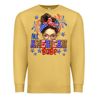 Antique Gold All American babe Premium Sweatshirt - Neo Western