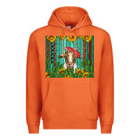 Carrot goat with sunflower and cactus Premium Hoodie - Artiststas