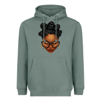 Sage afro woman with bantu knots Heavyweight Hoodie - texasbilliewilder