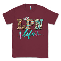 Burgundy western nurse lpn  life Classic Tee - BarkalooDesign