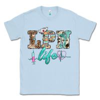 Dusty Blue western nurse lpn  life Classic Tee - BarkalooDesign