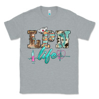 Heather Grey western nurse lpn  life Classic Tee - BarkalooDesign