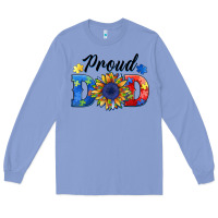 Colony Blue proud dad autism Long Sleeve Tee - BarkalooDesign