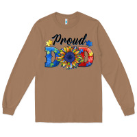 Toasted Coconut proud dad autism Long Sleeve Tee - BarkalooDesign