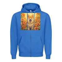 True Royal shiba inu Zipper Hoodie - Unal Design