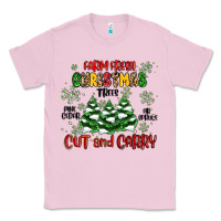 Bubblegum Pink farm fresh christmas trees Classic Tee - MaliasSmallBusiness