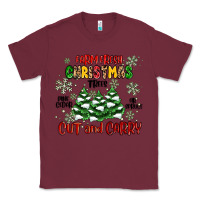 Burgundy farm fresh christmas trees Classic Tee - MaliasSmallBusiness