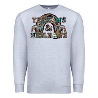 Heather Grey yeehaws and heilnaws Premium Sweatshirt - SublimationCraftShop