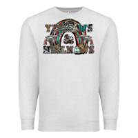 Oatmeal Heather yeehaws and heilnaws Premium Sweatshirt - SublimationCraftShop