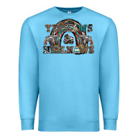 Ocean Blue yeehaws and heilnaws Premium Sweatshirt - SublimationCraftShop