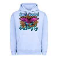Pigment Grape Ice Western Anti-Social Butterfly Urban Hoodie - LillyAllenDesigns