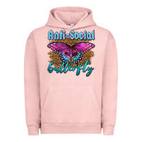 Pigment Salmon Western Anti-Social Butterfly Urban Hoodie - LillyAllenDesigns