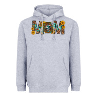 Heather Grey mom with aztec mothers day Heavyweight Hoodie - texasbilliewilder