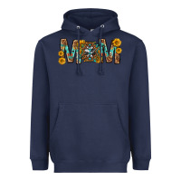 Navy mom with aztec mothers day Heavyweight Hoodie - texasbilliewilder