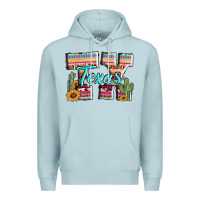 Blue Mist texas tx aztec cactus leopard Premium Hoodie - AdoDesignShop