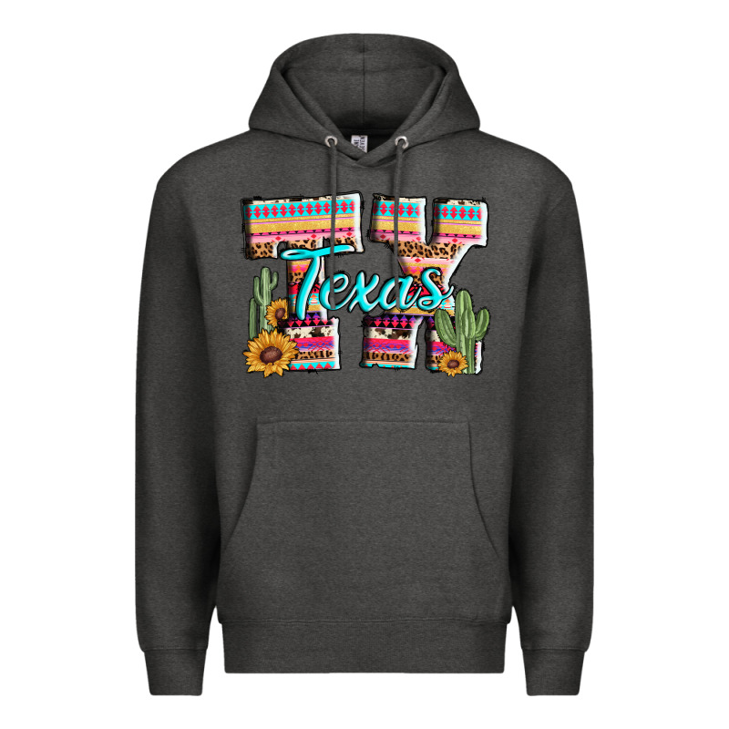 Texas Tx Aztec Cactus Leopard Premium Hoodie by AdoDesignShop | Teevron