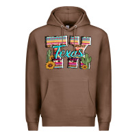 Chestnut texas tx aztec cactus leopard Premium Hoodie - AdoDesignShop