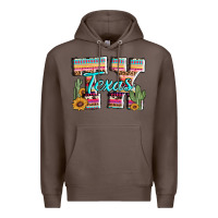 Coffee texas tx aztec cactus leopard Premium Hoodie - AdoDesignShop