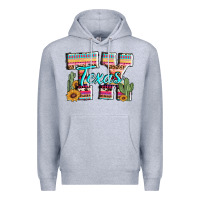 Heather Grey texas tx aztec cactus leopard Premium Hoodie - AdoDesignShop