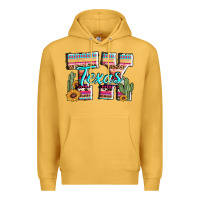 Mustard texas tx aztec cactus leopard Premium Hoodie - AdoDesignShop