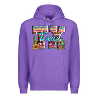 Purple texas tx aztec cactus leopard Premium Hoodie - AdoDesignShop