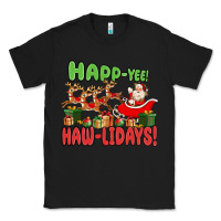 Black happ yee haw lidays Classic Tee - MaliasSmallBusiness