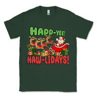 Sports Green happ yee haw lidays Classic Tee - MaliasSmallBusiness