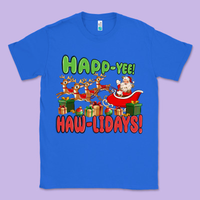 Classic Tee happ yee haw lidays