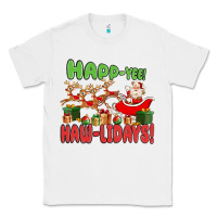 White happ yee haw lidays Classic Tee - MaliasSmallBusiness