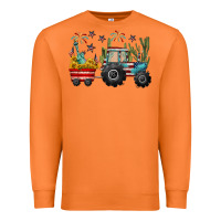 Carrot 4th of july tractor Premium Sweatshirt - CowGirlArtShop