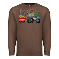 Chestnut 4th of july tractor Premium Sweatshirt - CowGirlArtShop