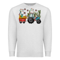 Oatmeal Heather 4th of july tractor Premium Sweatshirt - CowGirlArtShop