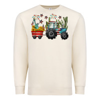 Sandshell 4th of july tractor Premium Sweatshirt - CowGirlArtShop