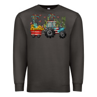 Smoke 4th of july tractor Premium Sweatshirt - CowGirlArtShop