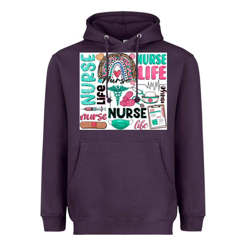 Nurse Life Heavyweight Hoodie by Zillion Design Studio | Teevron