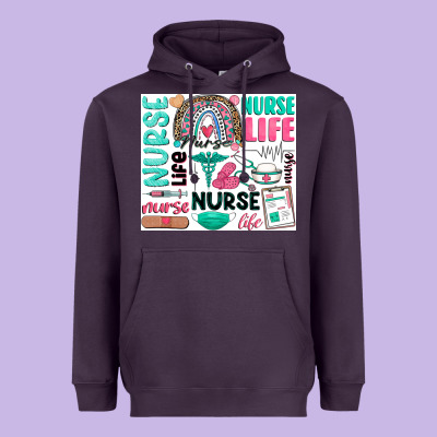 Nurse Life Heavyweight Hoodie Designed By Zillion Design Studio