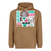 Toasted Coconut nurse life Heavyweight Hoodie - Zillion Design Studio