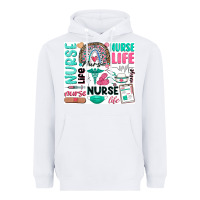 White nurse life Heavyweight Hoodie - Zillion Design Studio