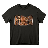 Asphalt Rodeo Mom Cow Heavy Core Tee - CowhideDigitalArt