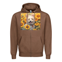 Chestnut westie Zipper Hoodie - Unal Design