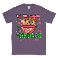 Lavender tis the season for tamales tama la la la Classic Tee - MaliasSmallBusiness